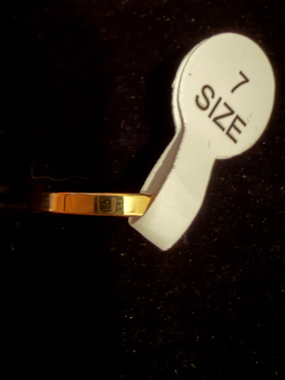 14K GF Gold Filled Minimalist Stacking Rings Set Size 7 & 8 Band Lot of 2 - Picture 2 of 5